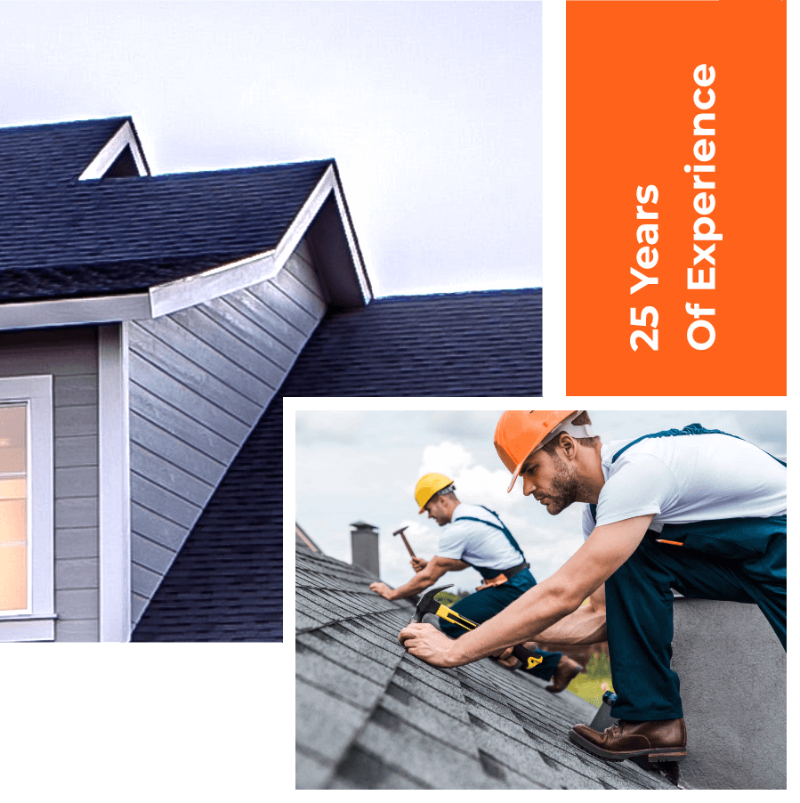 concept image of top roofing contractor