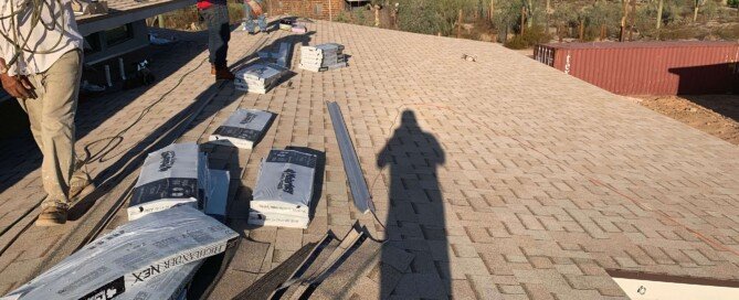 people on roof