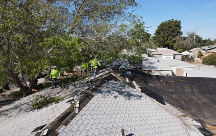 roof being repaired